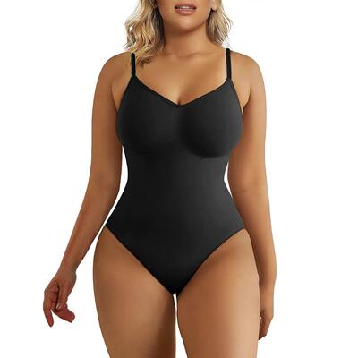 Bodysuit for Women Tummy Control Shapewear 无缝连体塑身衣薄