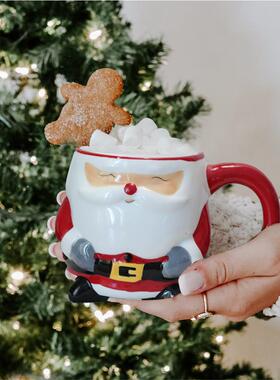 Santa Claus Ceramic Mug, Gift Box, Christmas Mug, Holiday Gi