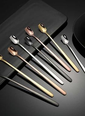 Long Handled Stainless Steel Coffee Spoon Stirring Ice Cream