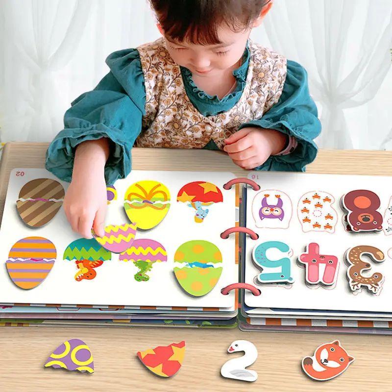 Montessori Baby Busy book my first Quiet Book Paste Early Le