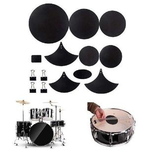 14pcs Drum Mute Pads Silencer Drumming Practice Rubber Foam