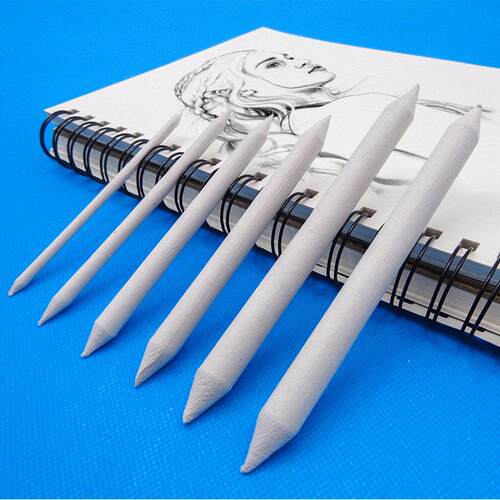 3/6pcs/set Blending Smudge Stump Stick Tortillon Sketch Art