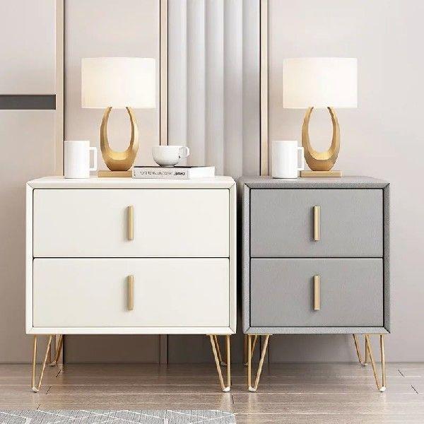 Light Luxury Bedside Table Simple Modern Wooden Chest Of Dra
