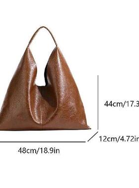 PU Leather Tote Bag Large Capacity Top Handle Handbag