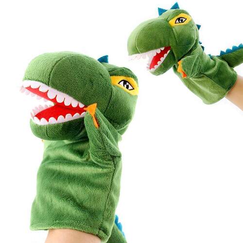 Dinosaur marionette glove puppets hand puppet theater doll t