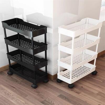 Kitchen storage rack bathroom Shelf Trolley iron shelves