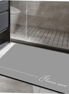 Bathroom floor mat absorbent quick-dryin door entry carpet