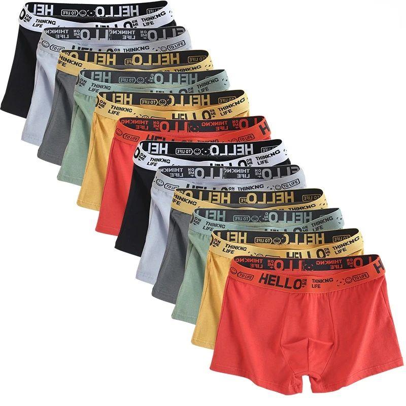 6pieces Mens Underwear Men Cotton Underpants Male Pure Men P