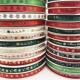 Printed 5yards Grosgrain Christmas Ribbon Lot 10mm