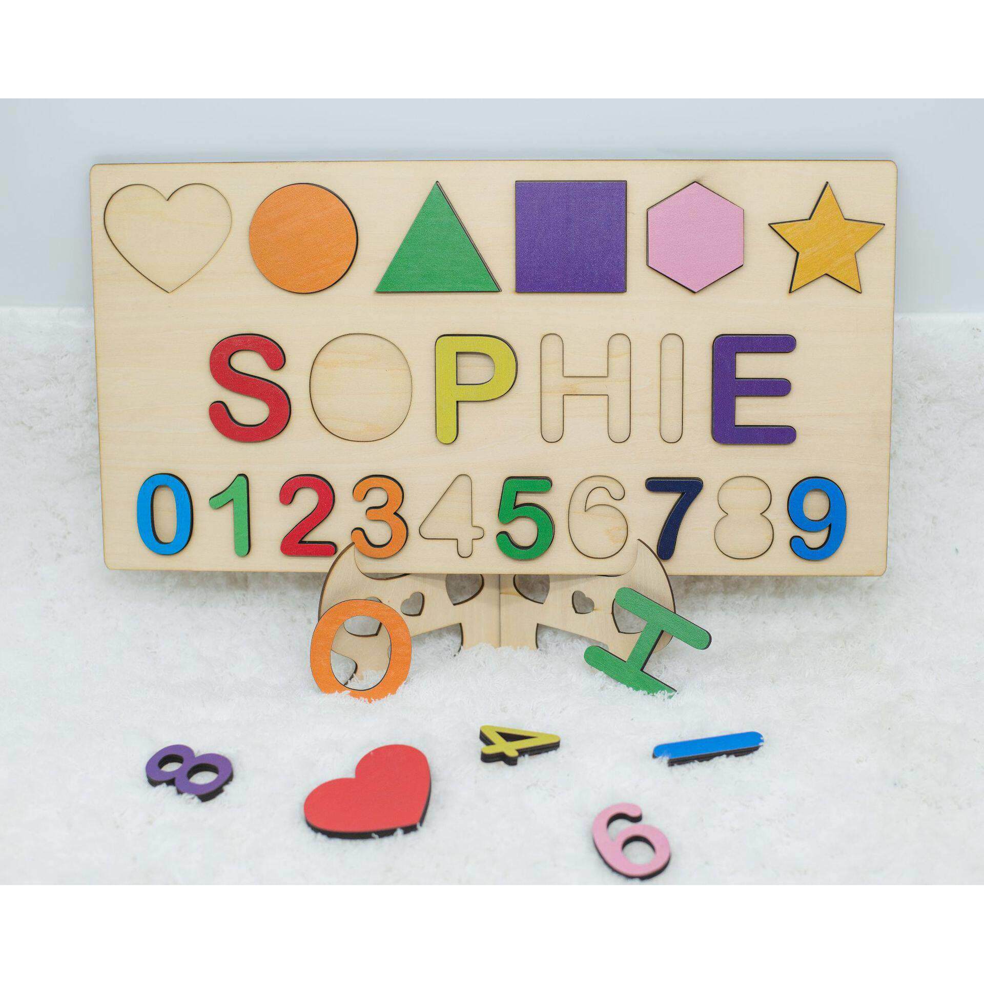 Personalized Name Puzzle Customized Educational Wooden Puzzl