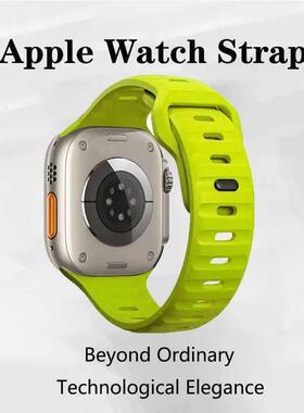 Silicone Strap for Apple Watch Band 9 8 7 41mm 45mm ultra 2