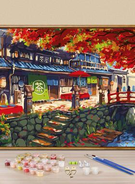 DIY Coloring By Numbers Painting Canvas Paints Art Oil Paint