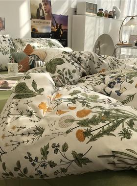 4pc bedsheet set bed sheet quilt blanket duvet cover sets