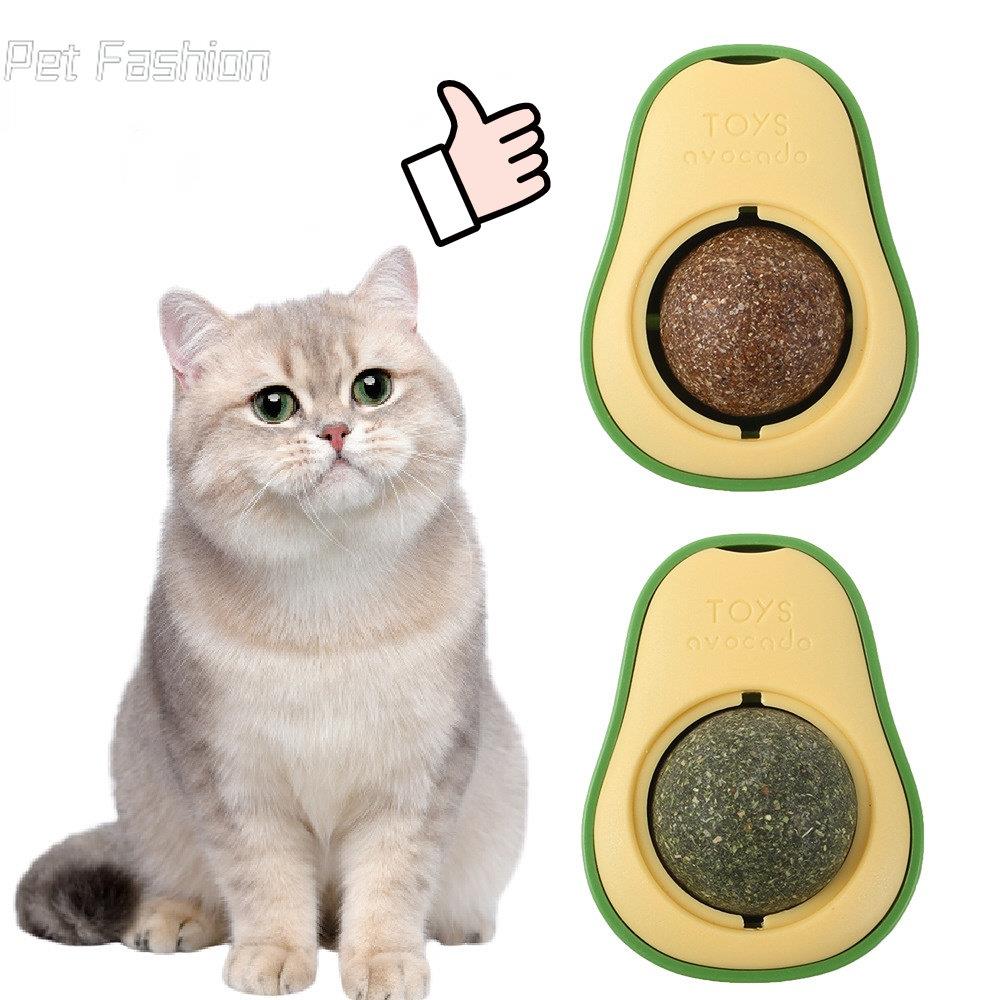 Catnip Gato Ball Licking Toy Wall up Avocado Style Insect Ga