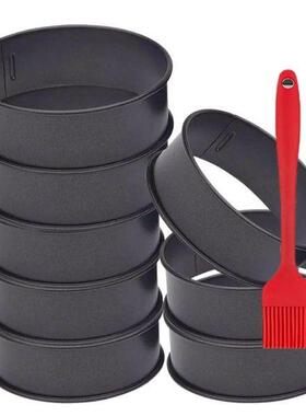 8 Pack Stainless Steel English Muffin Rings 4 Inch Crumpet