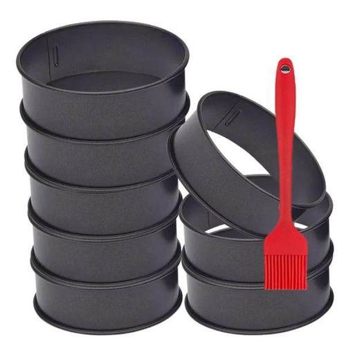 8 Pack Stainless Steel English Muffin Rings 4 Inch Crumpet