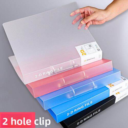 punched folder A4 paper 3 hole binder ring file活页文件夹