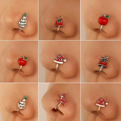 Perforation false nose ring U-shaped nose nail nose clip