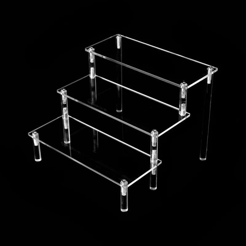 Clear Acrylic Display Stand For Anime Figures Cupcake Shelf