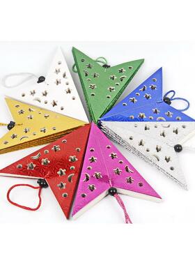 2pcs Christmas decorations stereo star hanging five-pointed