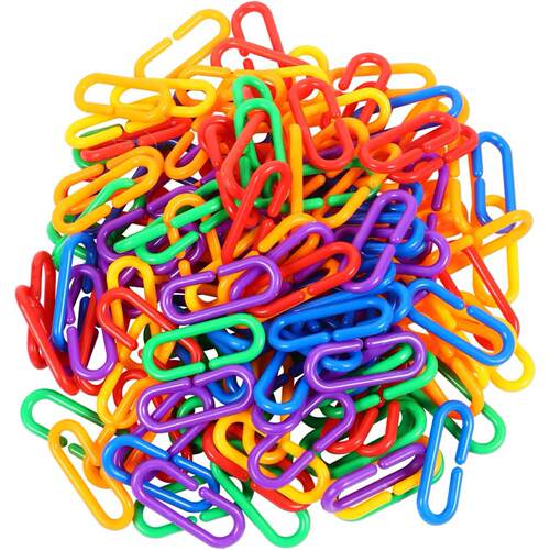 Plastic Chains 30pcs Geometric Chain Glider Planes for Toys