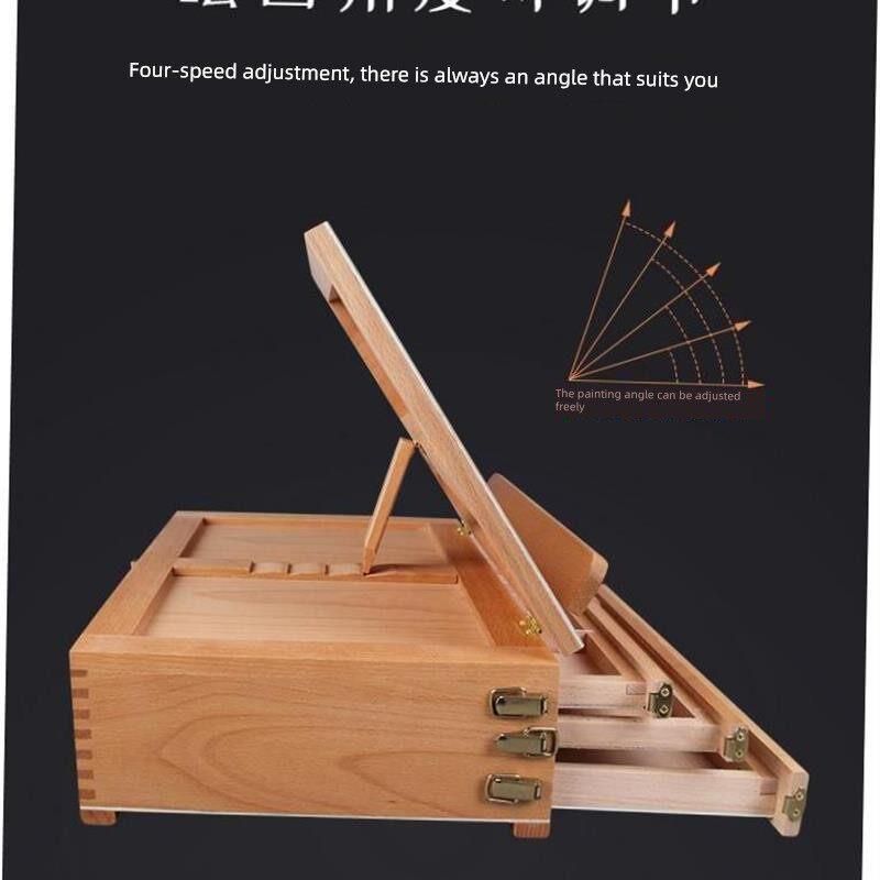 画架桌面素描油画盒便携式绘图板