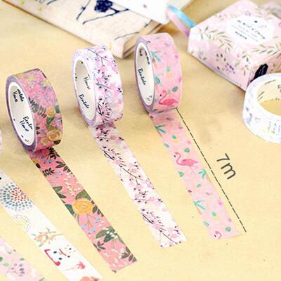 15mm * 7m cute kawaii flowers cartoon ing washi tape dec