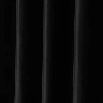 Modern Black Shower Curtains Waterproof Fabric Solid Color B