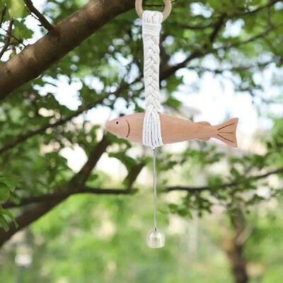 Marine Beach Themed Wood Fish Sculpture Hand Carved