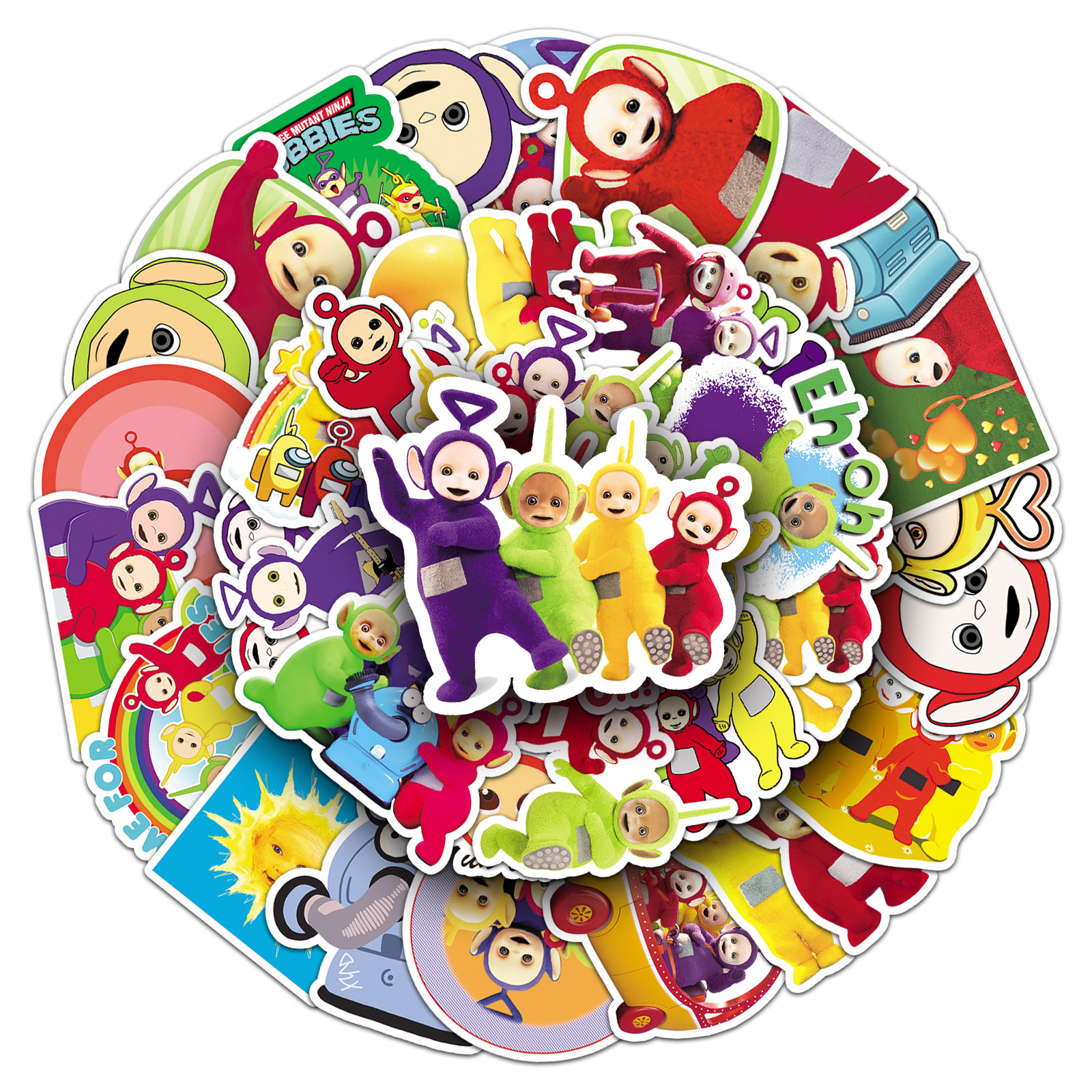 50张卡通天线宝宝涂鸦贴纸笔记本电脑行李箱汽车滑板车装饰贴纸