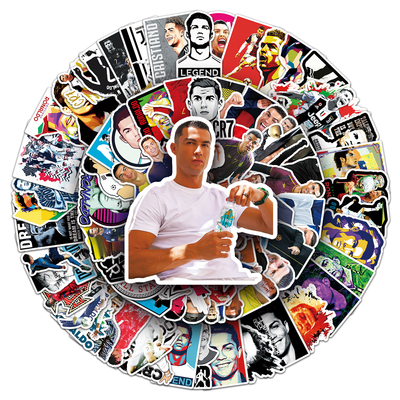 102张C罗Cristiano Ronaldo贴画高清印刷周边笔记本摩托车DIY贴纸