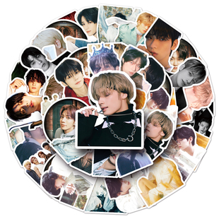 53张TXT贴纸Tomorrow X Together韩国男团明星装饰手账本咕卡贴纸