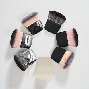 DW便携款散粉刷扁头化妆刷人造纤维刷匀粉底美妆工具