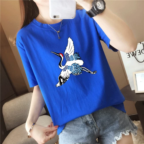 Tide, хлопковая летняя футболка с коротким рукавом, коллекция 2022, оверсайз, популярно в интернете, короткий рукав