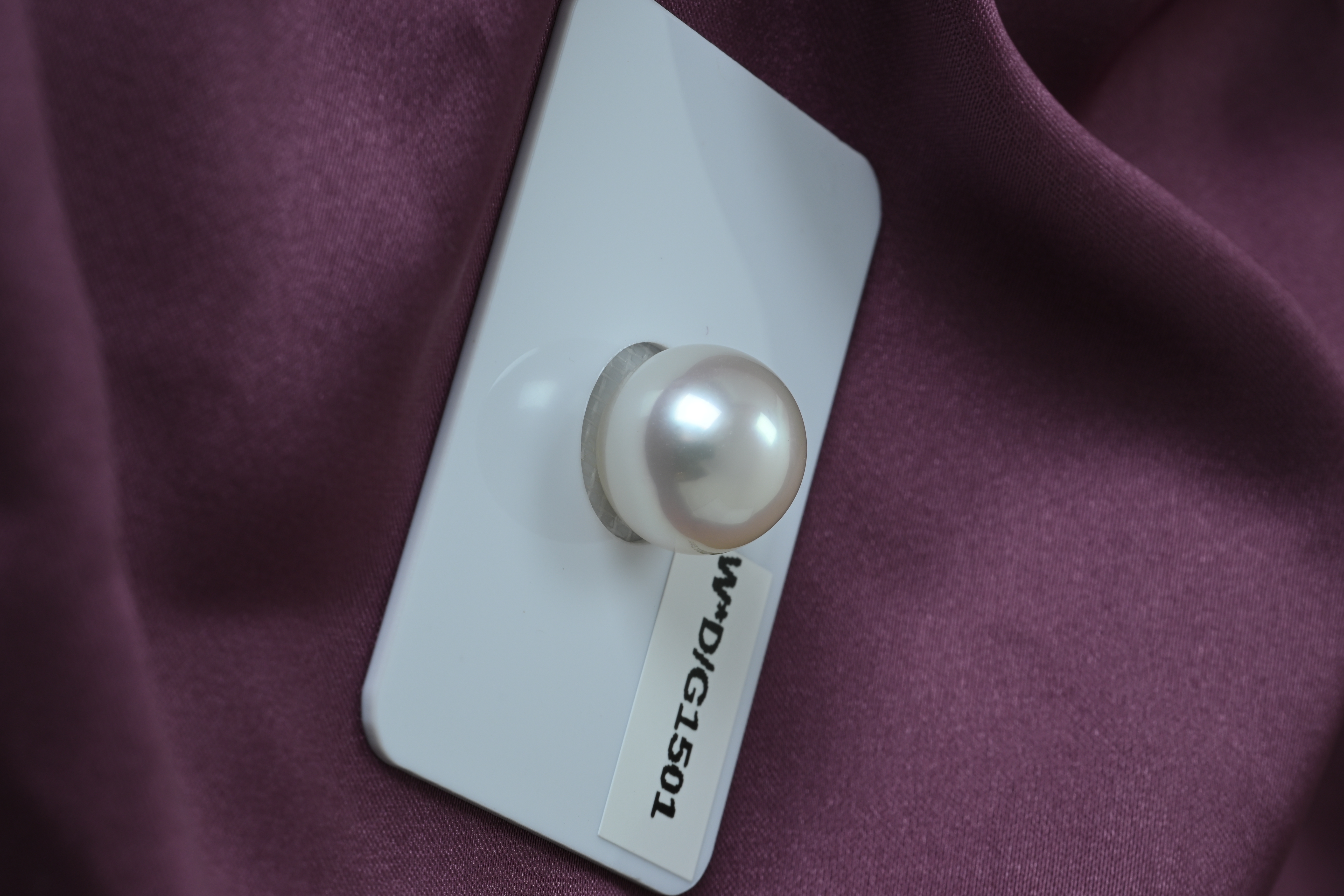 正圆宝石光澳白12.6mm定制吊坠项链戒指天然海水白珍珠