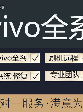 VIVO手机刷机X30ProS6Y53S1proY70SY51Sx60pro IQOO8 NEO远程恢复