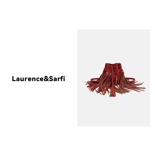 高级感红色流苏单肩斜跨包 Laurence&Sarfi路易赛菲 官方正品