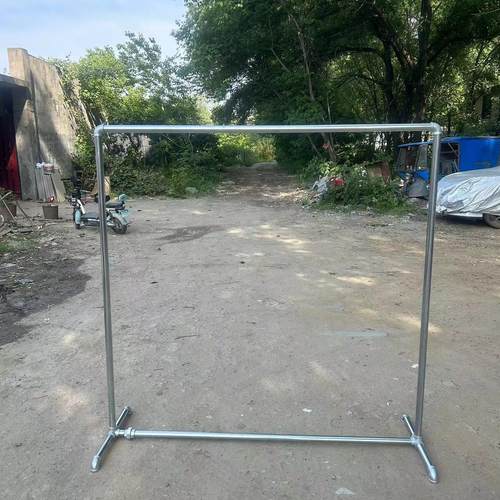 地摊晒被单杆镀锌管服装店展示架