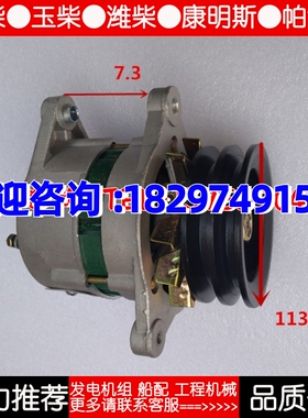 潍柴JF2314 JF2512充电机潍坊柴油机R4105ZD R6105 6105ZLD发电机