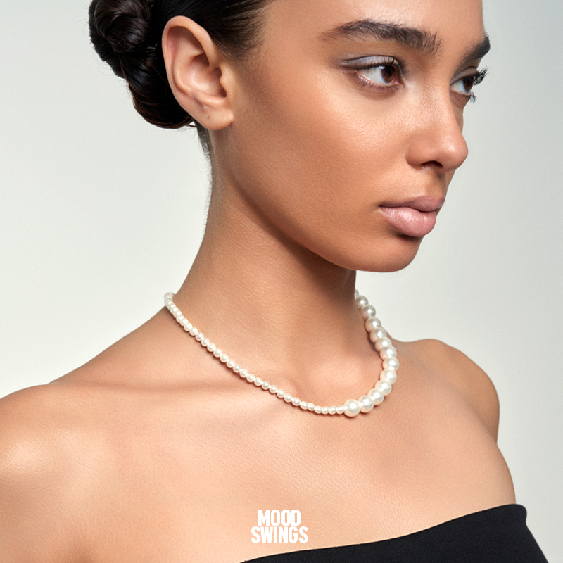 2024年新款高级感正圆大小珠项链