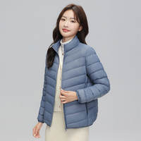 A new 2024 down jacket for women, featuring a light and thin stand-up collar, short design that is slimming, lightweight, stylish and fashionable for ladies thumbnail 2
