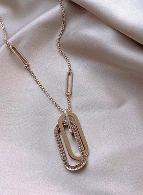 秋冬长款毛衣链轻奢高级感项链