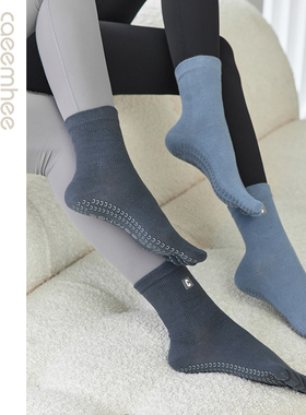 卡益专业五指瑜伽袜防滑女春夏中长筒舞蹈普拉提袜子地板运动棉袜