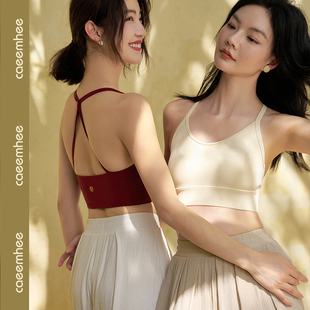 卡益瑜伽服女专业高端运动背心带胸垫夏季健身房普拉提训练服上衣