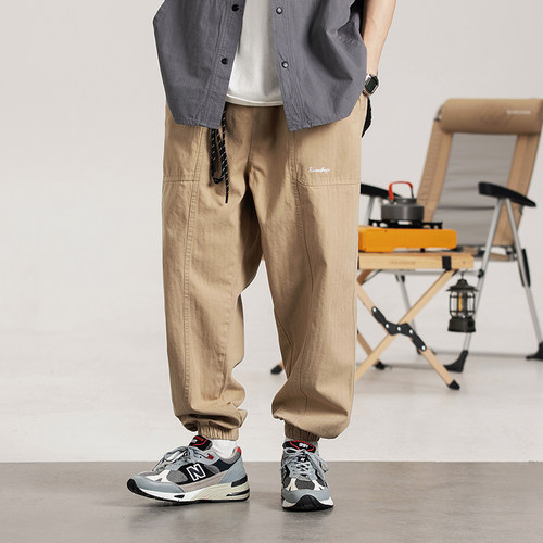 休闲长裤宽松复古舒适