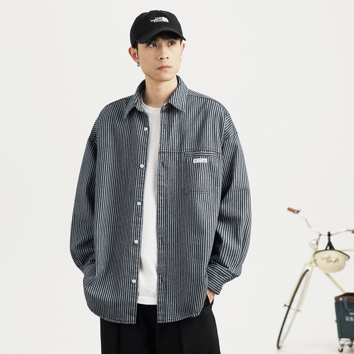 其他翻领长袖青春流行