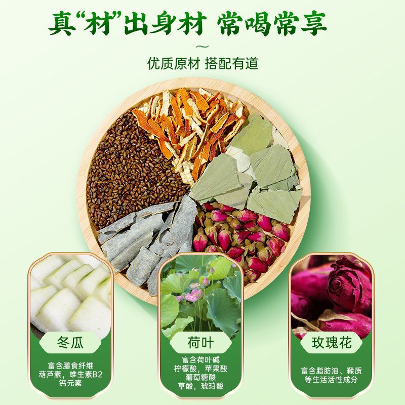 南京同仁堂冬瓜荷叶茶盒装