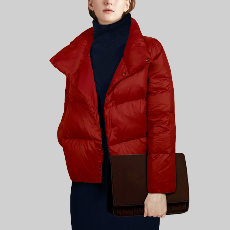 洋气减龄红色2022年新款女装