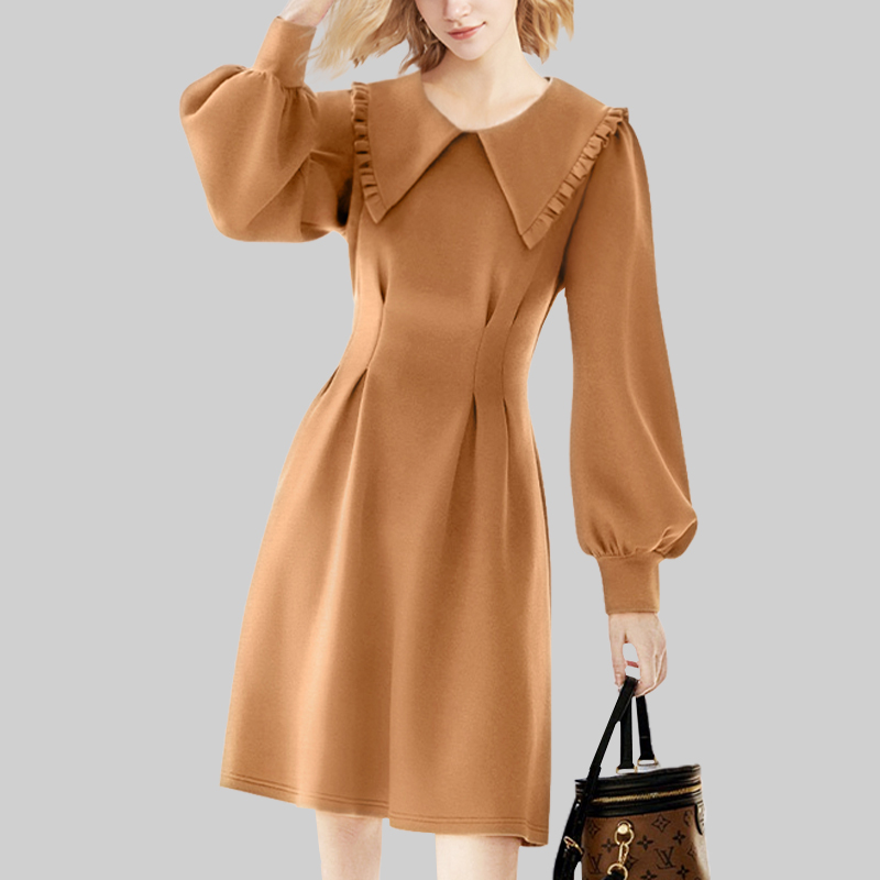 赫本风收腰显瘦淑女打底裙