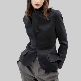 小香风收腰短款 气质时尚 设计感西服上衣潮 外套女2025年秋新款 西装